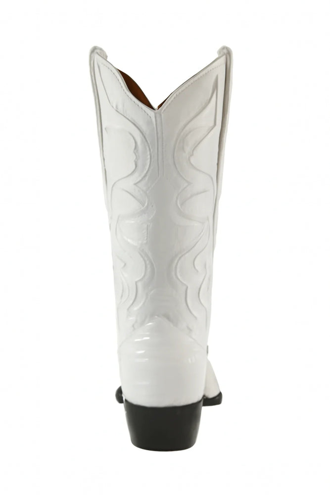 Mens White Cowboy Boot - White