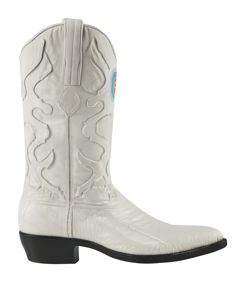 Mens White Cowboy Boot - White