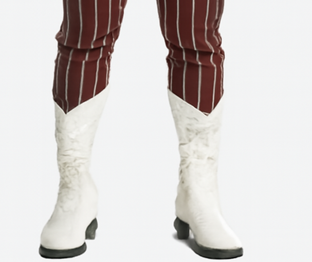 Mens White Cowboy Boot - White