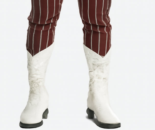 Mens White Cowboy Boot - White