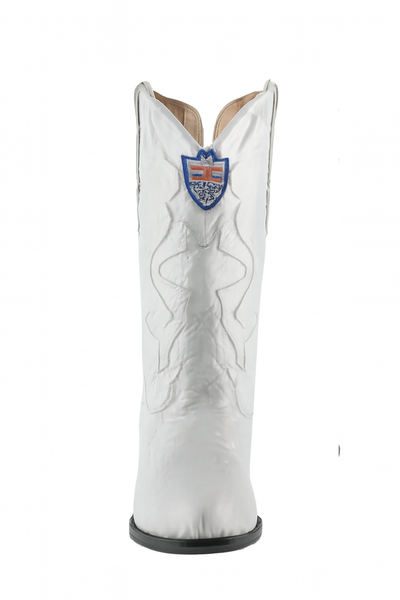 Mens White Cowboy Boot - White