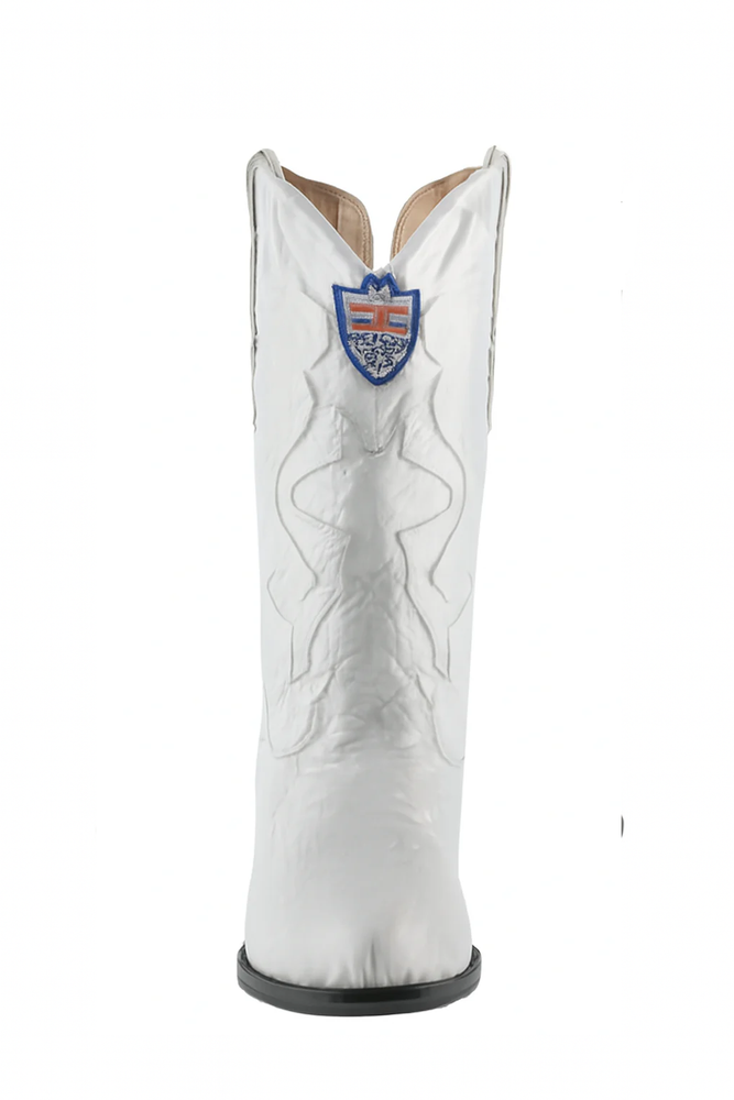 Mens White Cowboy Boot - White