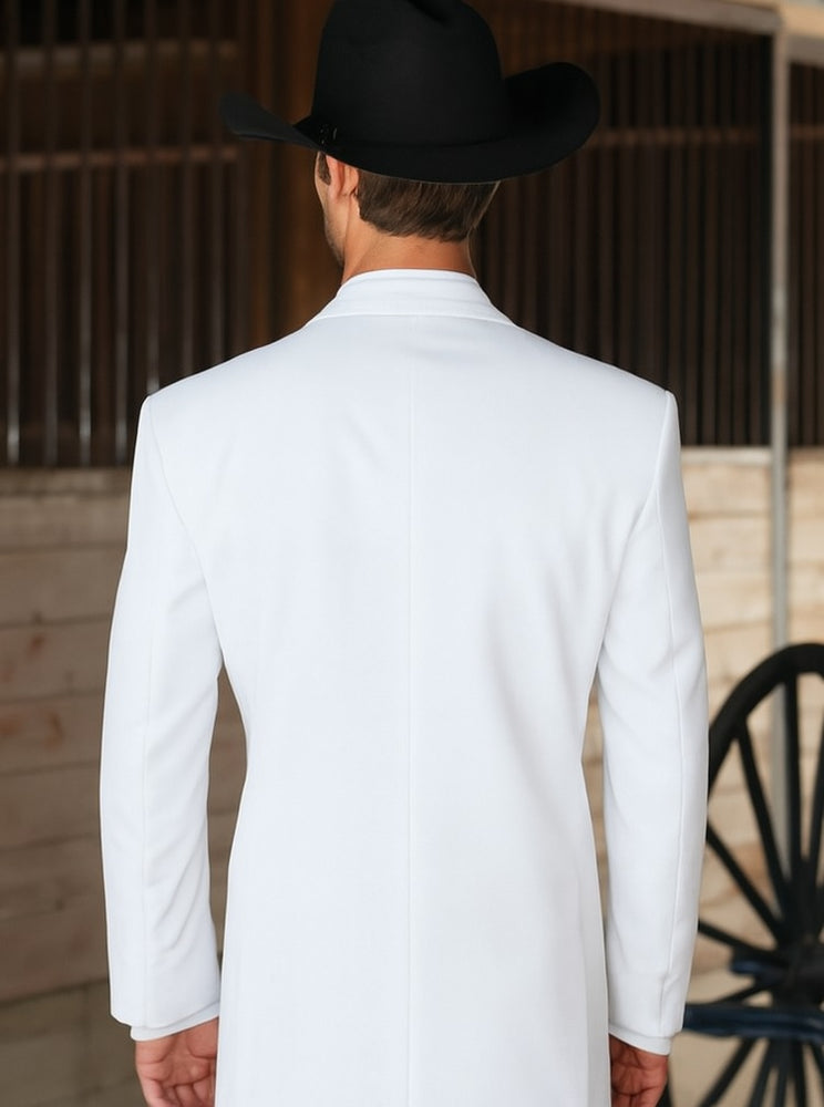 Mens White Cowboy Tuxedo - White Cowboy Suit