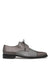 Mens Mezlan Cap-Toe Dress Lace-Up Blending Supple Textured Deerskin And Polished Calfskin With An Elegant Tassel Detail In Color Gray
