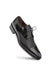 Mens Mezlan Cap-Toe Dress Lace-Up Blending Supple Textured Deerskin And Polished Calfskin With An Elegant Tassel Detail In Color Black