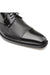 Mens Mezlan Cap-Toe Dress Lace-Up Blending Supple Textured Deerskin And Polished Calfskin With An Elegant Tassel Detail In Color Black