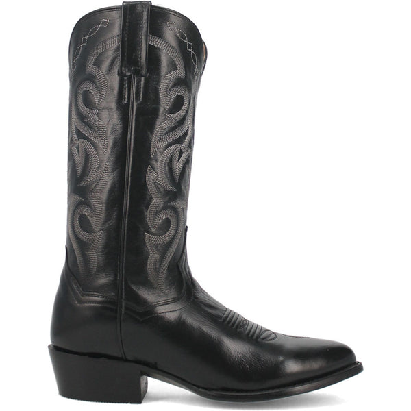 Dan Post Men’s Milwaukee 13 Round Medium Toe Black Leather Cowboy Boot