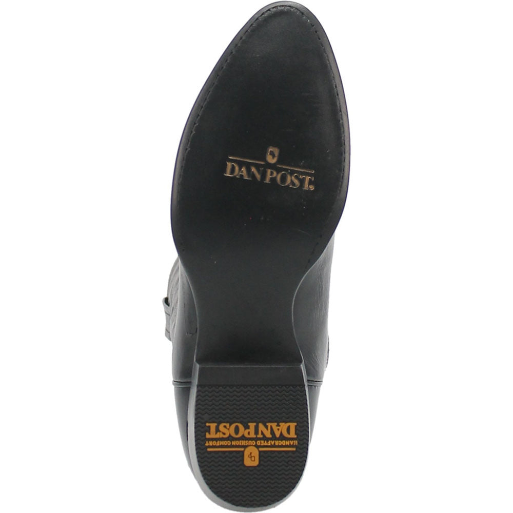 Dan Post Men’s Milwaukee 13 Round Medium Toe Black Leather Cowboy Boot