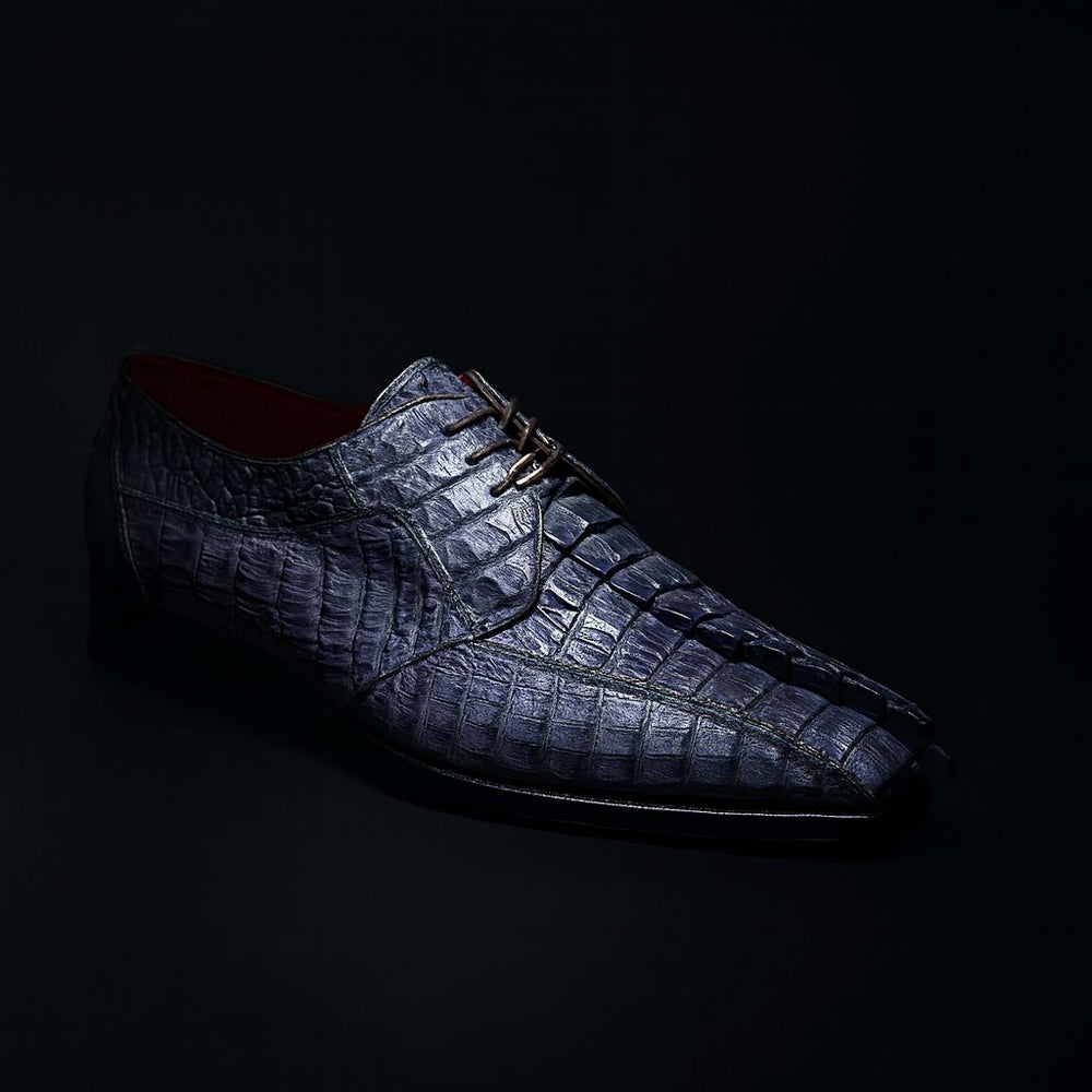Marco Di Milano Cancun New Gray Caiman Crocodile Derby