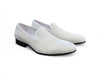 Carrucci Off-White Velvet Loafers - Luxury Dress Shoe