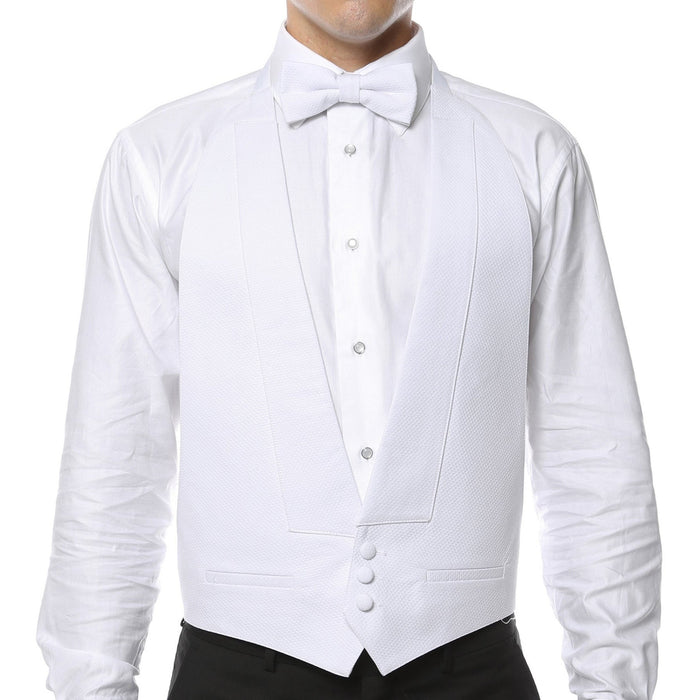 White Pique Bib Vest