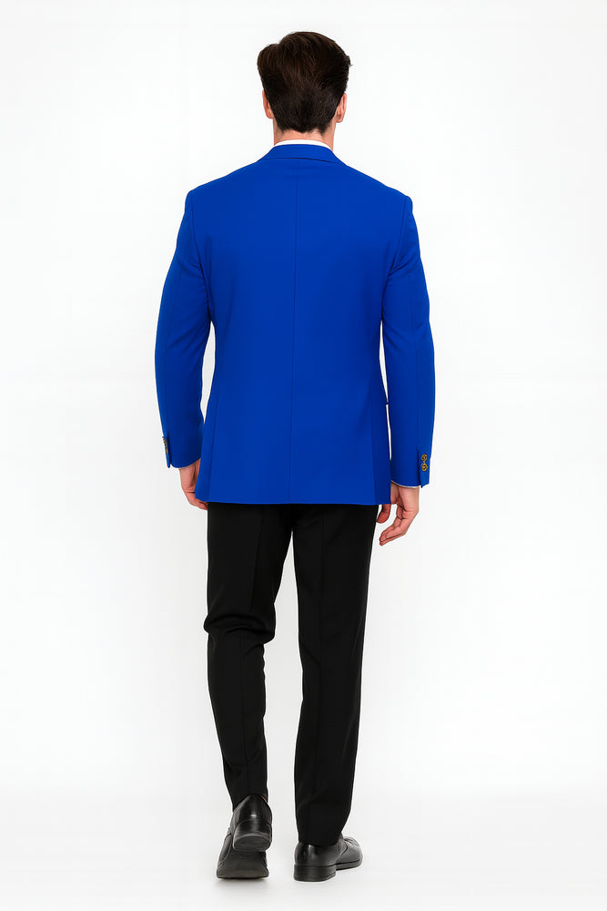 Pacelli Men's Classic Royal Blue Blazer Jacket