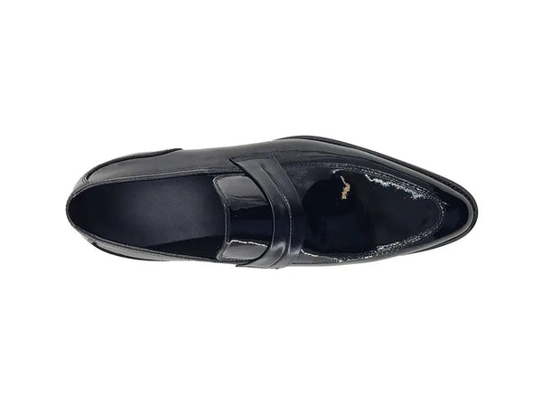 Carrucci Patent Leather Tuxedo Penny Loafer