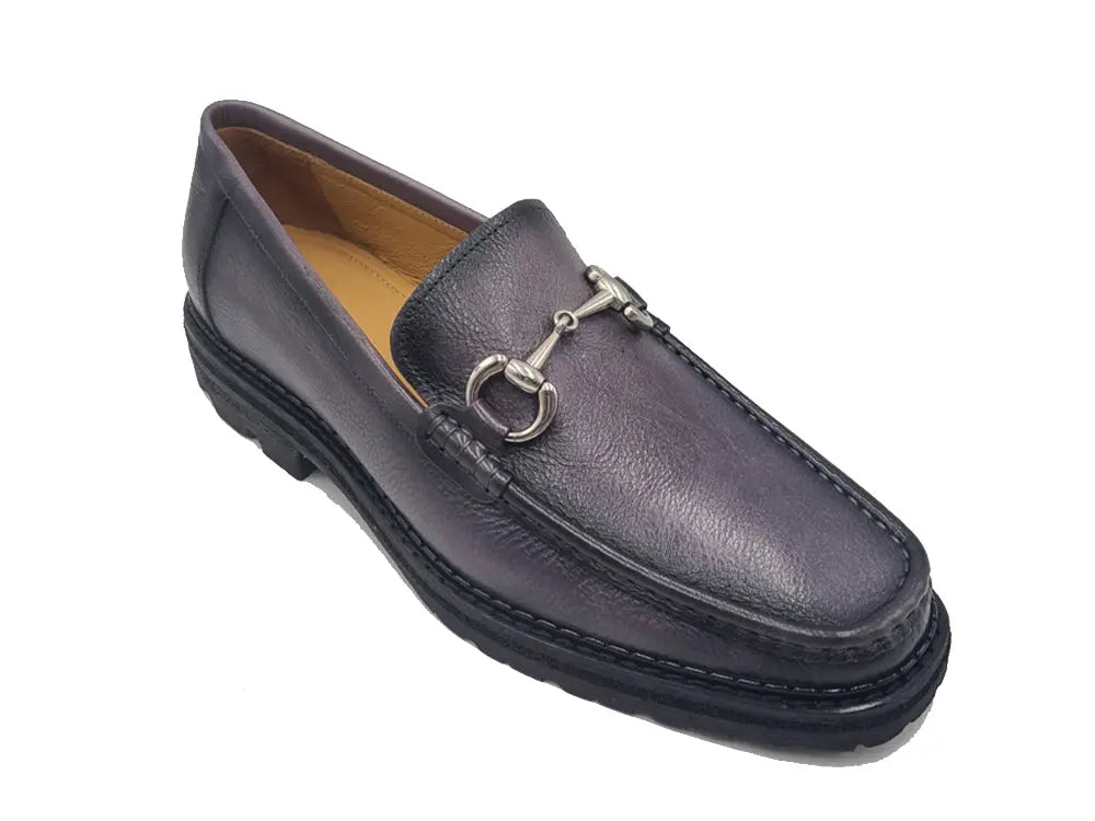 Carrucci Horsebit Loafer Lug Sole