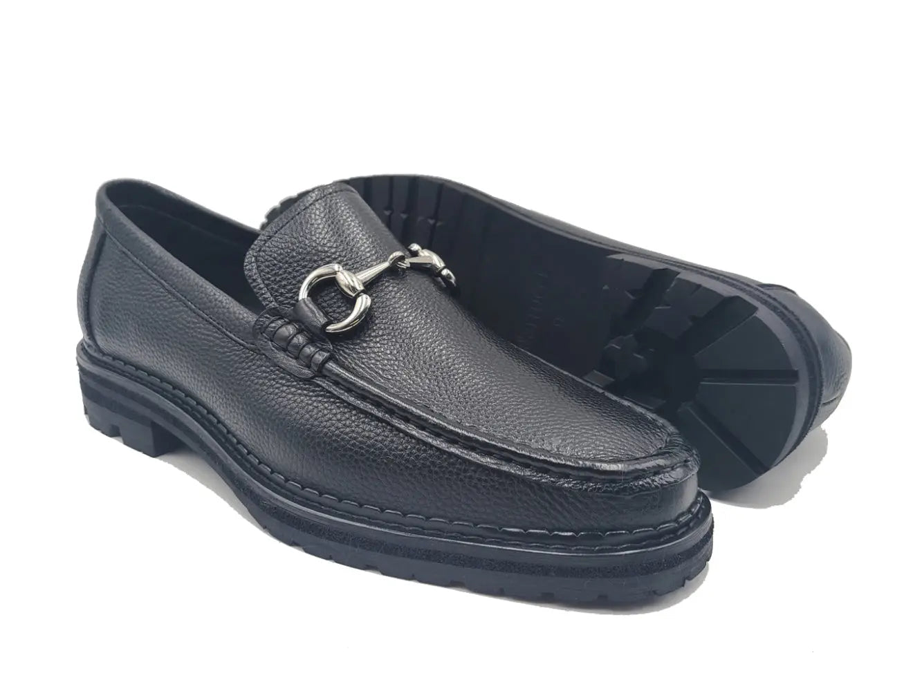 Carrucci Horsebit Loafer Lug Sole