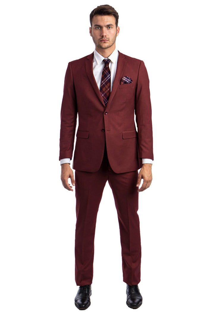 Men's Summer Linen Suit in Baby Blue by Tazzio Suits