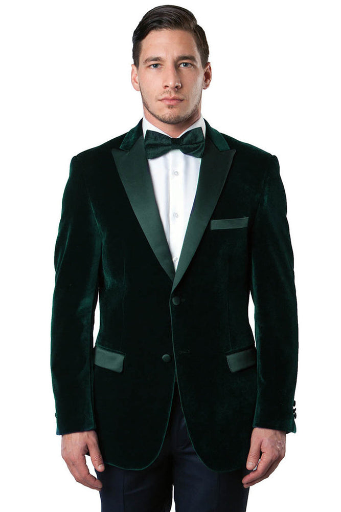 Men's Black Velvet Tuxedo Dinner Jacket