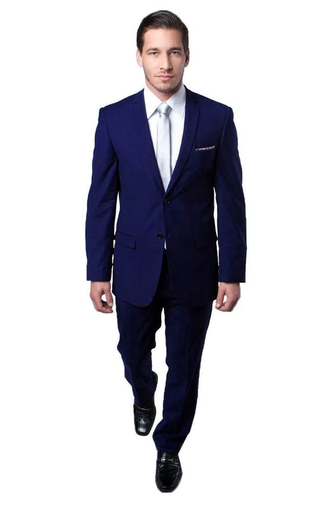 SMB Couture Men's Outlet 2 Piece Executive Suit Solid Colors