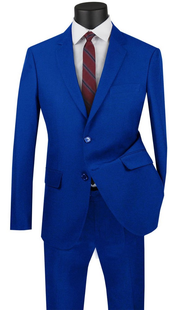 SMB Couture Men's Outlet 2 Piece Executive Suit Solid Colors