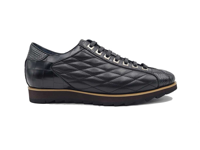 Carrucci Quilted Leather Sneaker