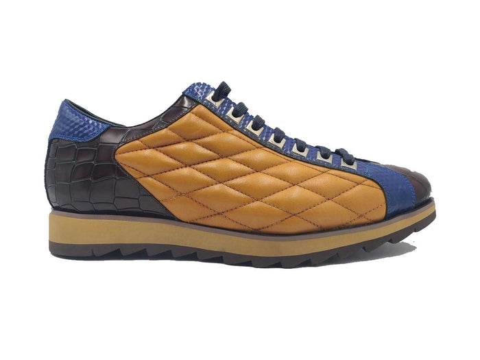 Carrucci Quilted Leather Sneaker