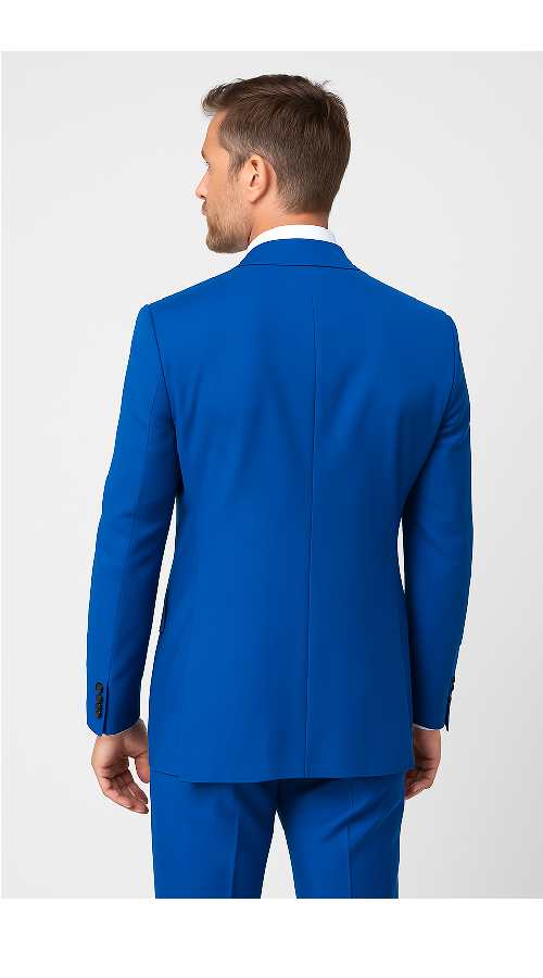 Royal Blue 3-Piece Suit – Rossi Man ELI RM110 Slim Fit Men’s Formalwear