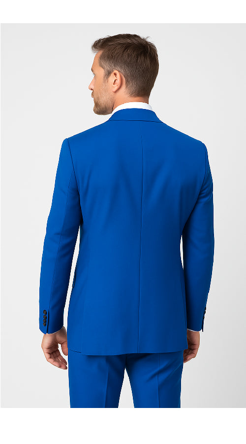 Royal Blue 3-Piece Suit – Rossi Man ELI RM110 Slim Fit Men’s Formalwear