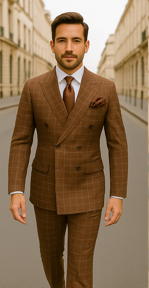 ROSSI MAN Double Breasted Suit Arthur RM2317 – A Classic Choice