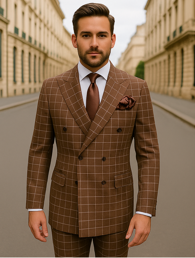 ROSSI MAN Double Breasted Suit Arthur RM2317 – A Classic Choice