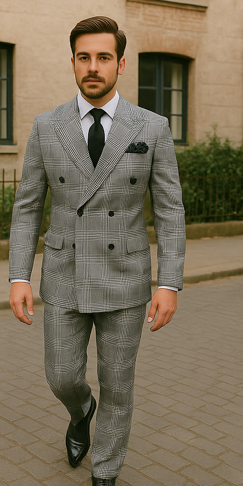 ROSSI MAN Arthur RM2318: Double Breasted Suit for Modern Gentlemen