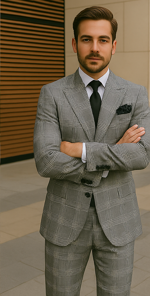 ROSSI MAN Arthur RM2318: Double Breasted Suit for Modern Gentlemen