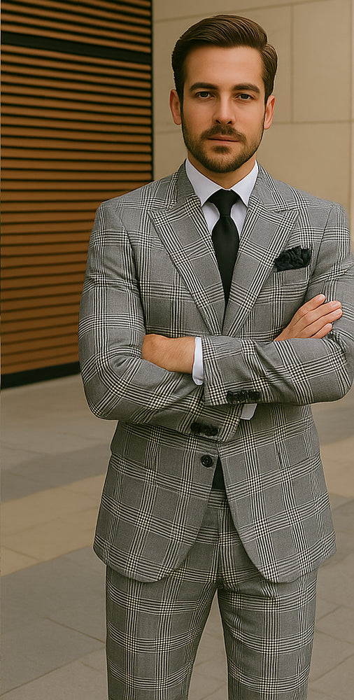 ROSSI MAN Arthur RM2318: Double Breasted Suit for Modern Gentlemen