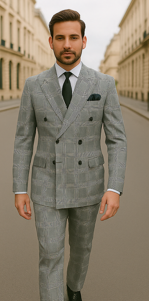 ROSSI MAN Arthur RM2318: Double Breasted Suit for Modern Gentlemen