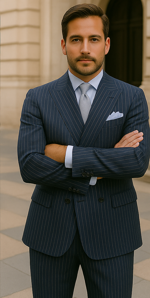 ROSSI MAN Arthur RM2319: Essential Double Breasted Suit for Men