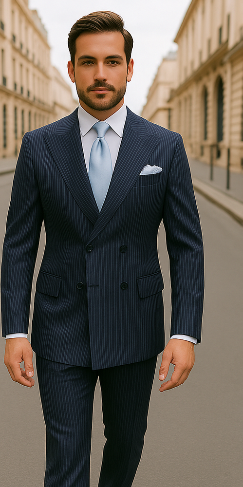 ROSSI MAN Arthur RM2319: Essential Double Breasted Suit for Men