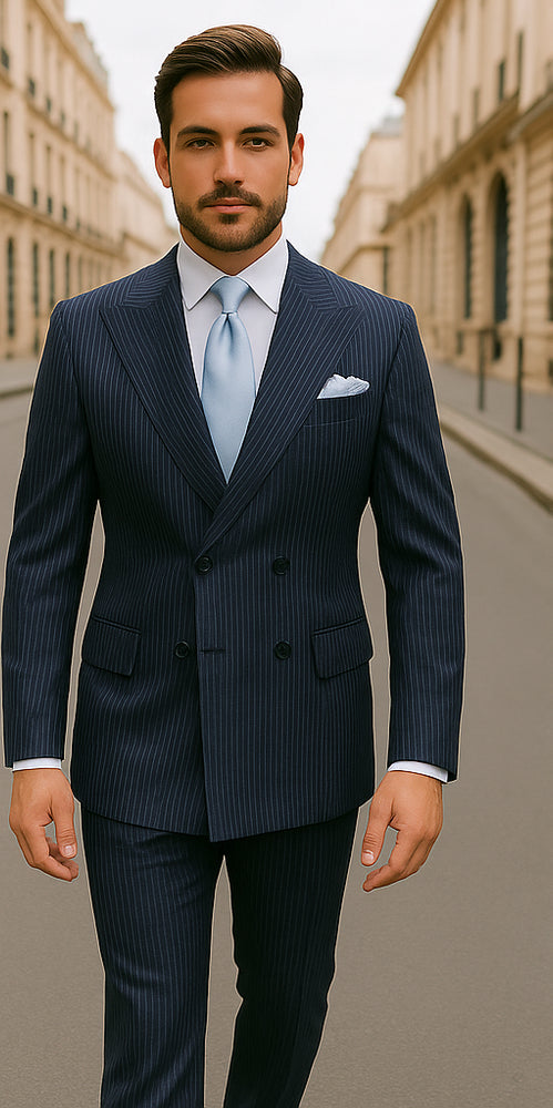 ROSSI MAN Arthur RM2319: Essential Double Breasted Suit for Men