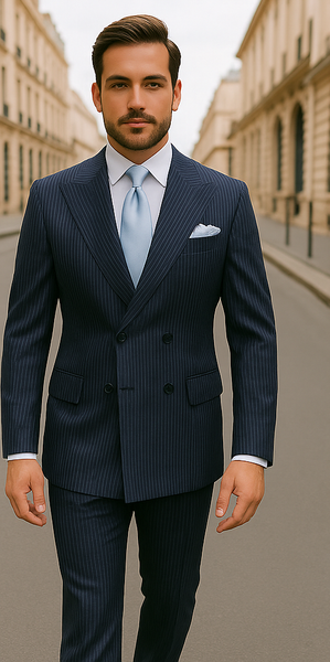 ROSSI MAN Arthur RM2319: Essential Double Breasted Suit for Men