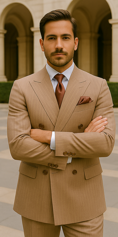 ROSSI MAN Arthur RM2320: Stylish Double Breasted Suit for Men