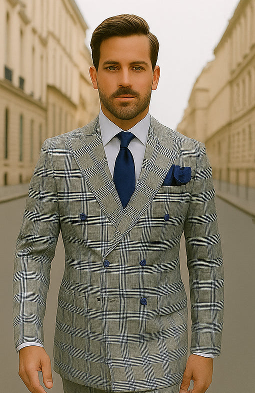 ROSSI MAN Double Breasted Suit Arthur RM2322 – Classic Men’s Fashion