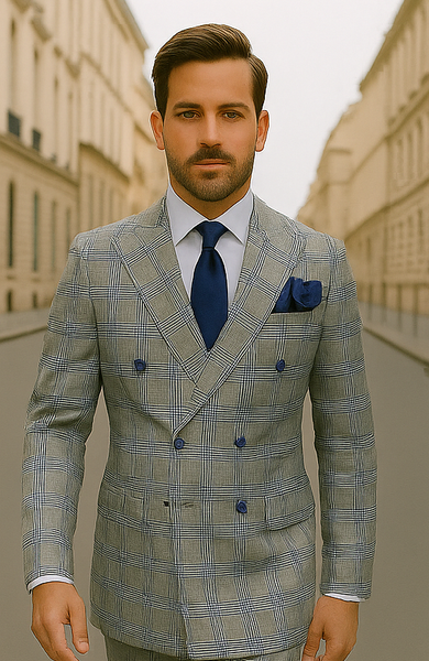 ROSSI MAN Double Breasted Suit Arthur RM2322 – Classic Men’s Fashion