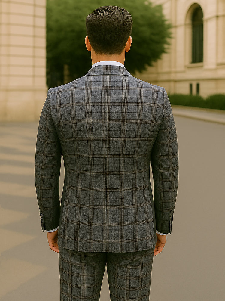 ROSSI MAN Double Breasted Suit Arthur RM2323 – Classic Men’s Style