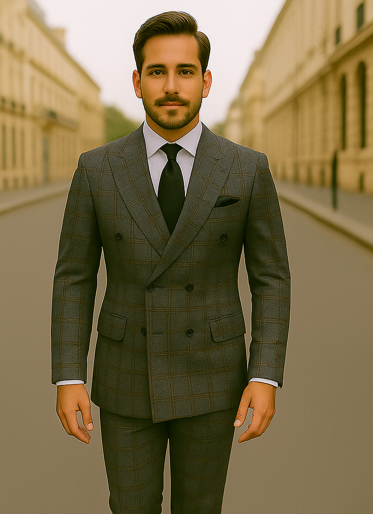 ROSSI MAN Double Breasted Suit Arthur RM2323 – Classic Men’s Style