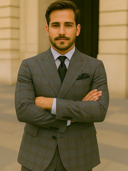 ROSSI MAN Double Breasted Suit Arthur RM2323 – Classic Men’s Style