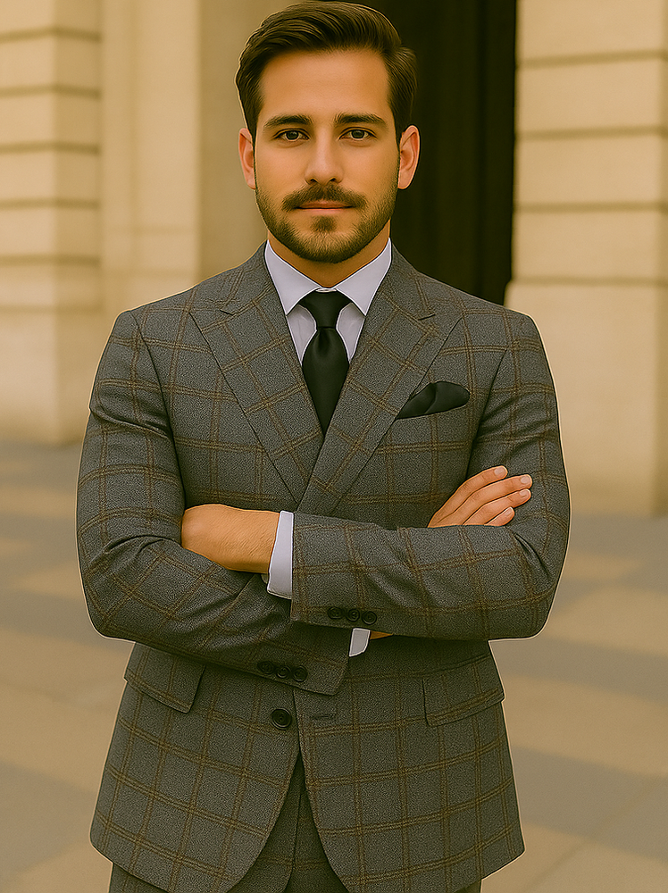 ROSSI MAN Double Breasted Suit Arthur RM2323 – Classic Men’s Style