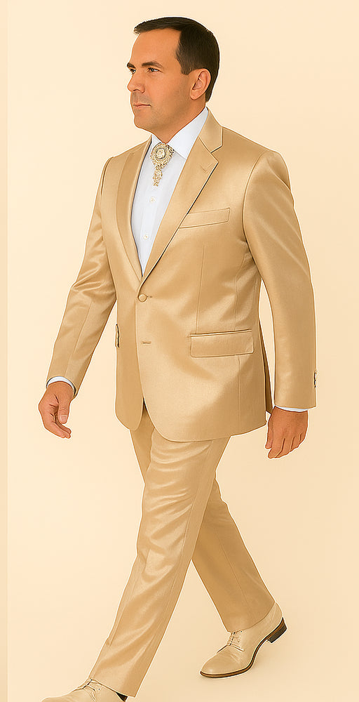 Rossi Man LEO RM1609 – Cream 3-Piece Slim Fit Suit for Men | Sophisticated Formalwear for Special Occasions