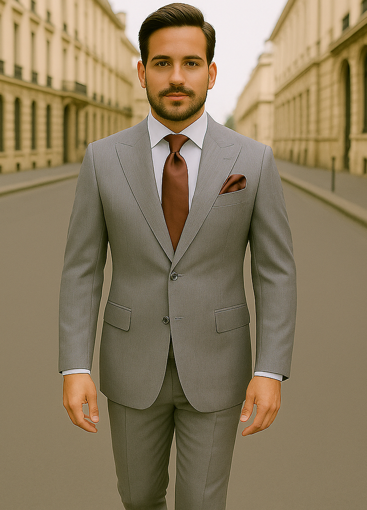 ROSSI MAN Bond RM1781: Slim Fit 3 Piece Suit for Modern Men