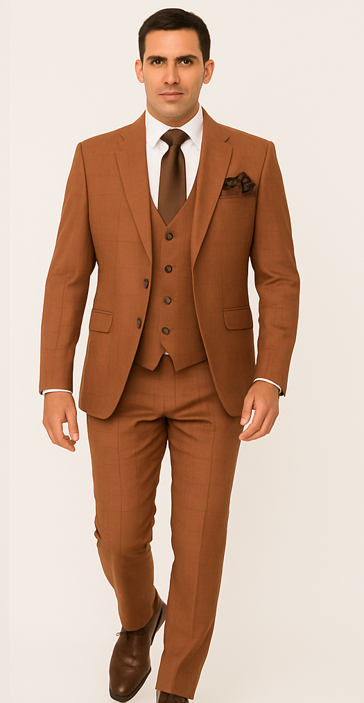 Rossi Man MAX RM1786 Slim Fit 3-Piece Suit – A Modern and Elegant Suit for Men