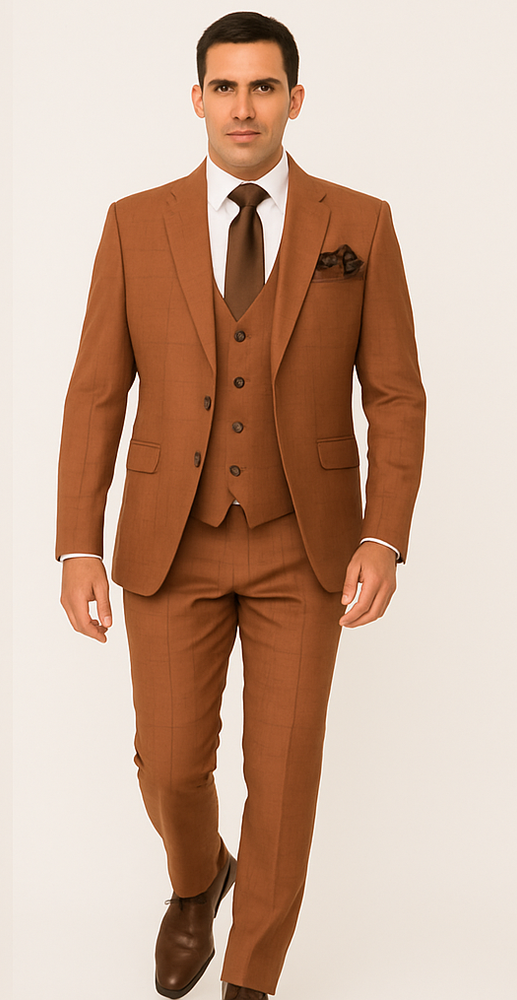 Rossi Man MAX RM1786 Slim Fit 3-Piece Suit – A Modern and Elegant Suit for Men