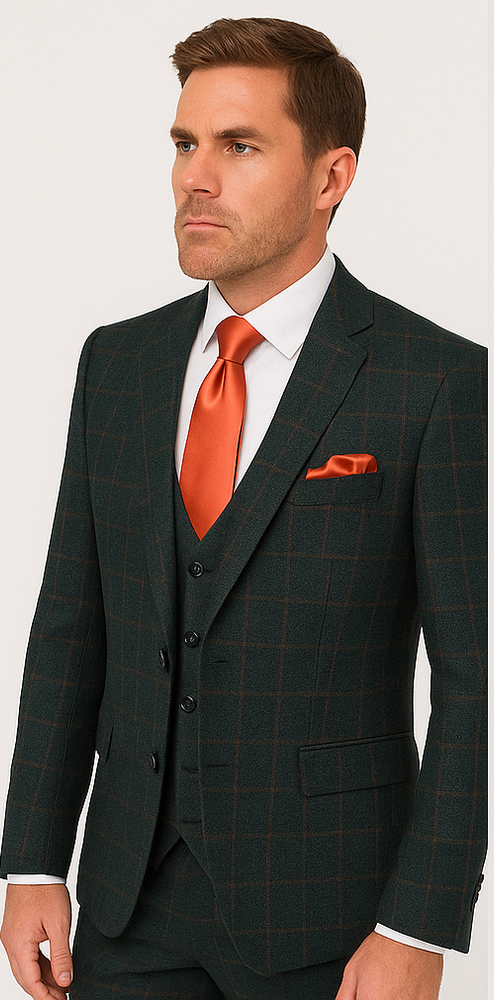 Rossi Man MAX RM1788 Slim Fit 3-Piece Suit – Stylish Formalwear for Men