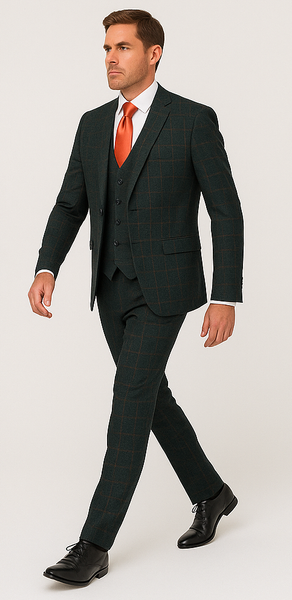 Rossi Man MAX RM1788 Slim Fit 3-Piece Suit – Stylish Formalwear for Men